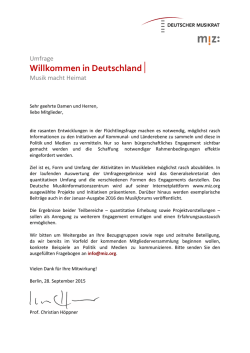 DMR Umfrage Willkommen in Deutschland