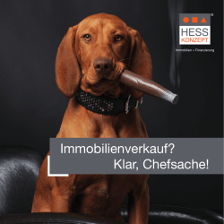 Immobilienverkauf? Klar, Chefsache!