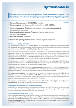 Investor Relations Aussendung