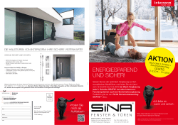 aktion - SINA Fenster + Türen GmbH