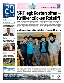 SRF legt Kosten o en – Kritiker zücken Rotstift
