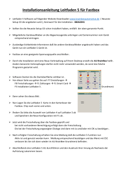 Installationsanleitung LF5 f&uuml;r Fastbox/ST6000