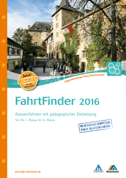 FahrtFinder 2016: Blankenheim