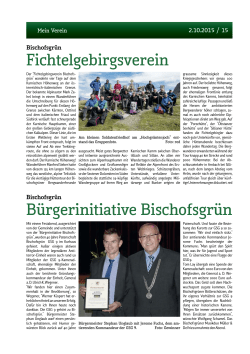 Fichtelgebirgsverein B&uuml;rgerinitiative Bischofsgr&uuml;n