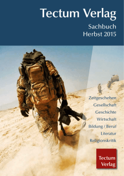 Sachbuch Herbst 2015 - Tectum