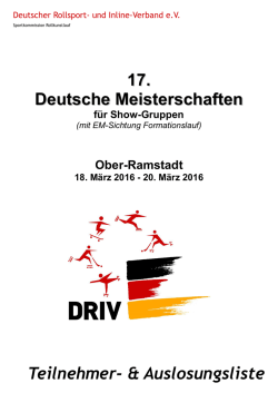 DM Show 2016 TN&Auslosungsliste v1 20160214