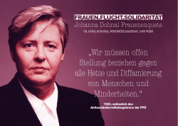 „Wir müssen offen Stellung beziehen gegen alle Hetze und