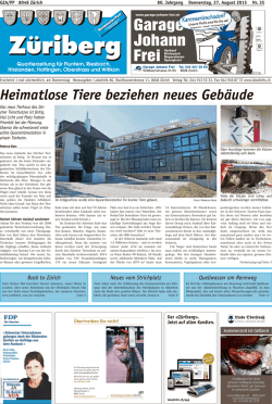 Heimatlose Tiere beziehen neues Geb&auml;ude