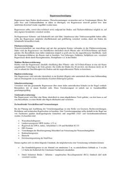 Infoblatt Regenwasserbeseitigung