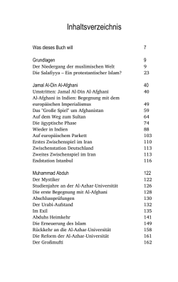 Inhaltsverzeichnis
