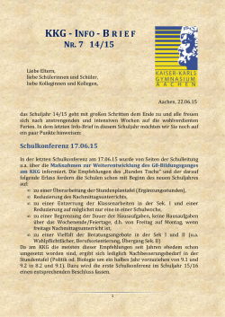 KKG Infobrief 07 14-15 22.06.15 - Kaiser-Karls