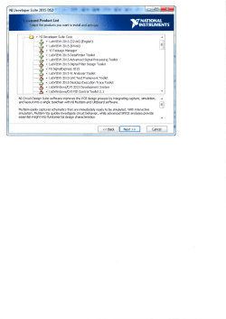 NI Developer Suite 2015 D52 1 need Product List ,