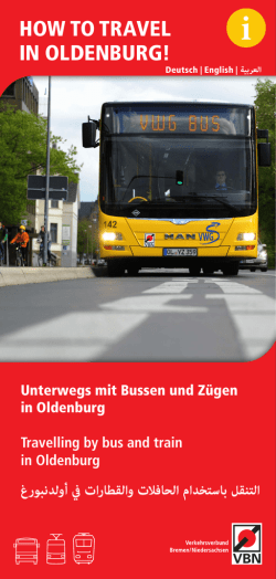 how to travel in oldenburg!