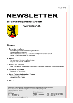 Januar - Gemeinde Arisdorf