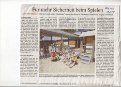 Bericht in der AZ vom 13. Juni 2015
