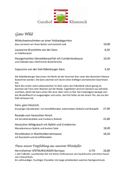 Gans Wild - Gutshof Klostereck