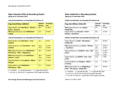 Bahn-Fahrplan 2016 ab Naumburg (Saale) Zug