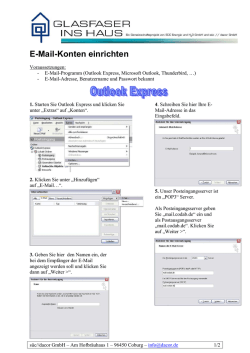 E-Mail-Konten einrichten