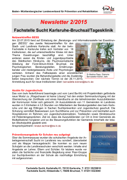 Newsletter 2/2015 - Baden-Württembergischer Landesverband für