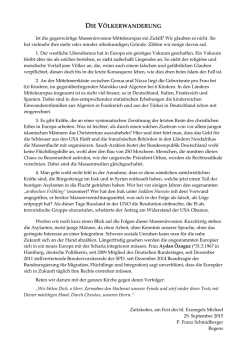 die v&ouml;lkerwanderung - Priesterseminar Herz Jesu