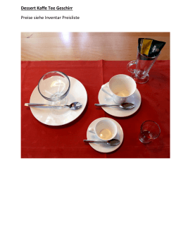 Dessert Kaffe Tee Geschirr Preise siehe Inventar