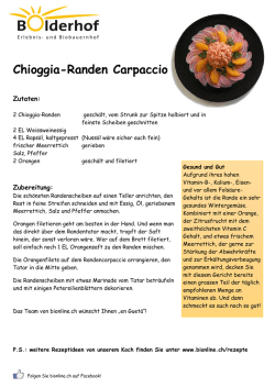 Chioggia-Randen Carpaccio
