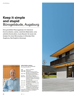 Keep it simple and stupid Bürogebäude, Augsburg