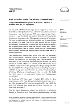 MAN investiert in die Zukunft des Unternehmens