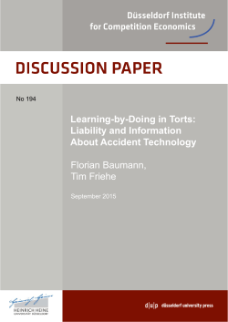 Learning-by-Doing in Torts: Liability and Information About