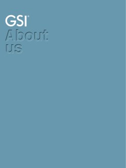 1 GSI About us People