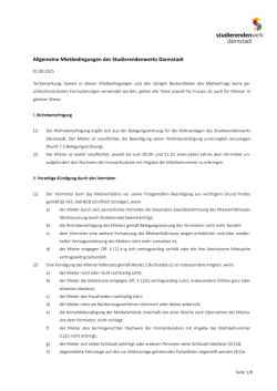 Allgemeine Mietbedingungen - Studierendenwerk Darmstadt