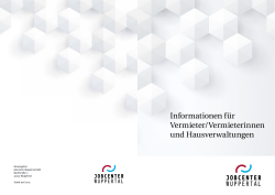 Informationen f&uuml;r Vermieter/Vermieterinnen und Hausverwaltungen
