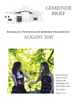 August - EFG Heiligenstadt