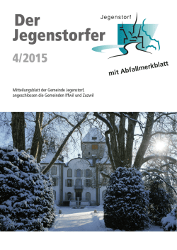Jegenstorfer 4 / 2015