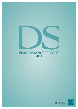 Dr Peters Performance-Bericht 2014