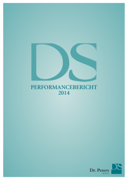 Dr Peters Performance-Bericht 2014