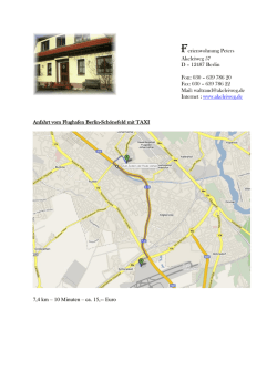 Ferienwohnung Peters Akeleiweg 57 D &ndash; 12487 Berlin Fon: 030