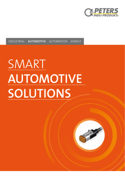 SMART AUTOMOTIVE SOLUTIONS - Peters Indu