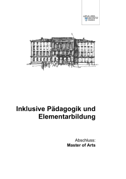 Inklusive Pädagogik und Elementarbildung - Justus