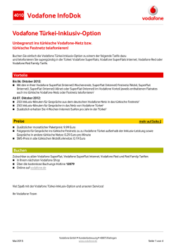 InfoDok 4010: Vodafone T&uuml;rkei-Inklusiv-Option