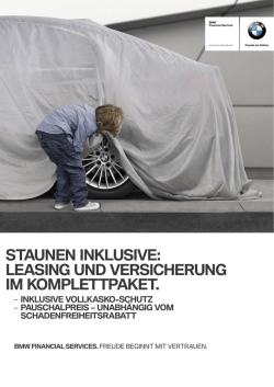 staunen InklusIve: leasIng und versIcherung Im komPlettPaket.