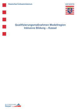 Qualifizierungsmaßnahmen Modellregion Inklusive Bildung – Kassel