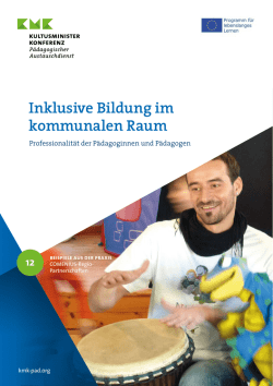 Inklusive Bildung im kommunalen Raum