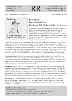 Bert Brune: Der Stadtwanderer