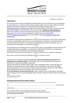 Liebe Eltern - waldorfschule-saar