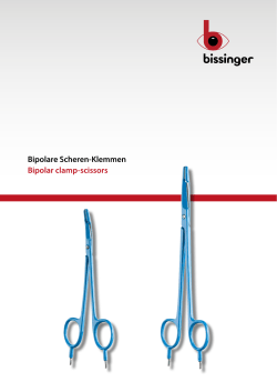 Bipolare Scheren-Klemmen Bipolar clamp-scissors
