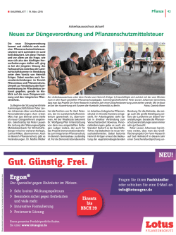 Gut. G&uuml;nstig. Frei. - Landwirtschaftskammer Schleswig