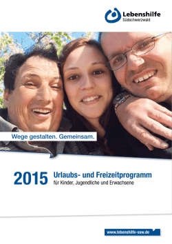 Programm downloaden - Lebenshilfe Südschwarzwald