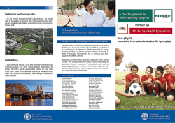 Programm - Deutsche Sporthochschule Köln