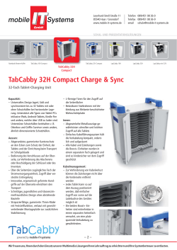 TabCabby 32H Compact Charge & Sync